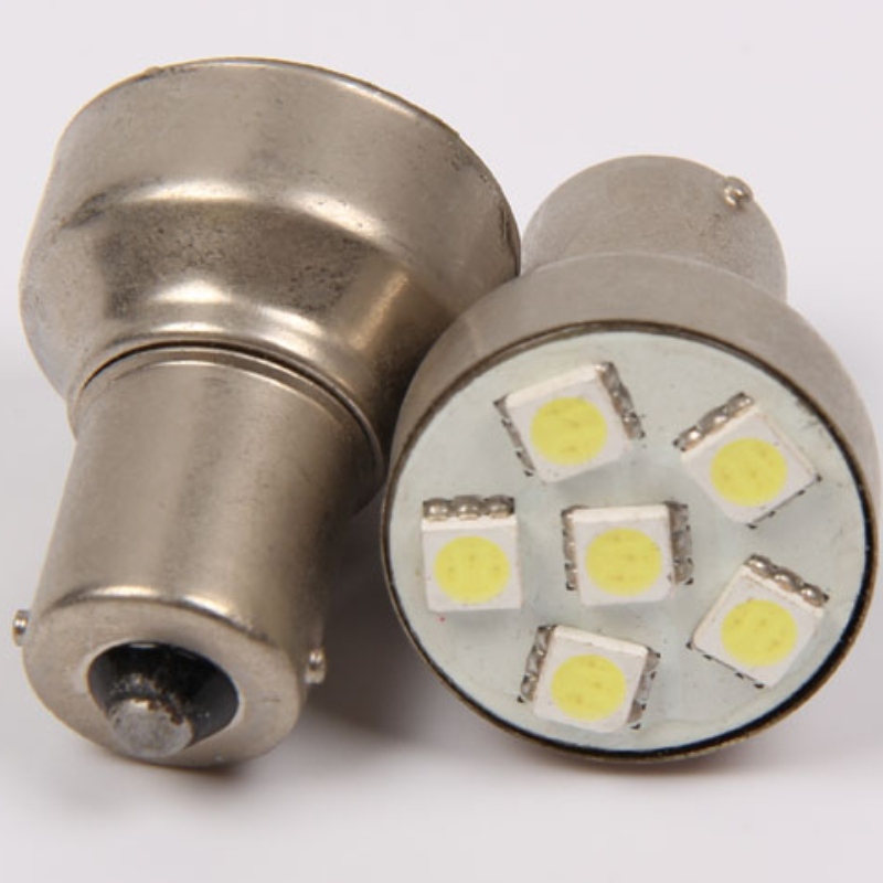đèn báo rẽ xe 6smd 5050 đèn báo rẽ s25 1156 p21w