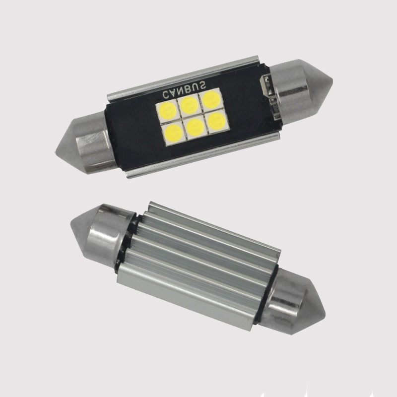 Mới Siêu sáng CANBUS 3030 6smd C5W Festoon 31mm 36mm 39mm Đèn led 42mm